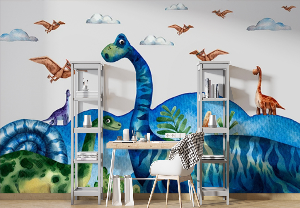 Фотообои и фрески - Добрые динозавры