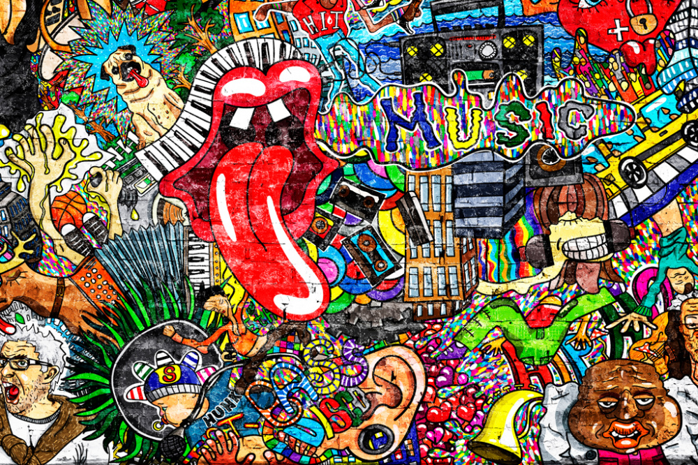 Фотообои и фрески - Модное граффити